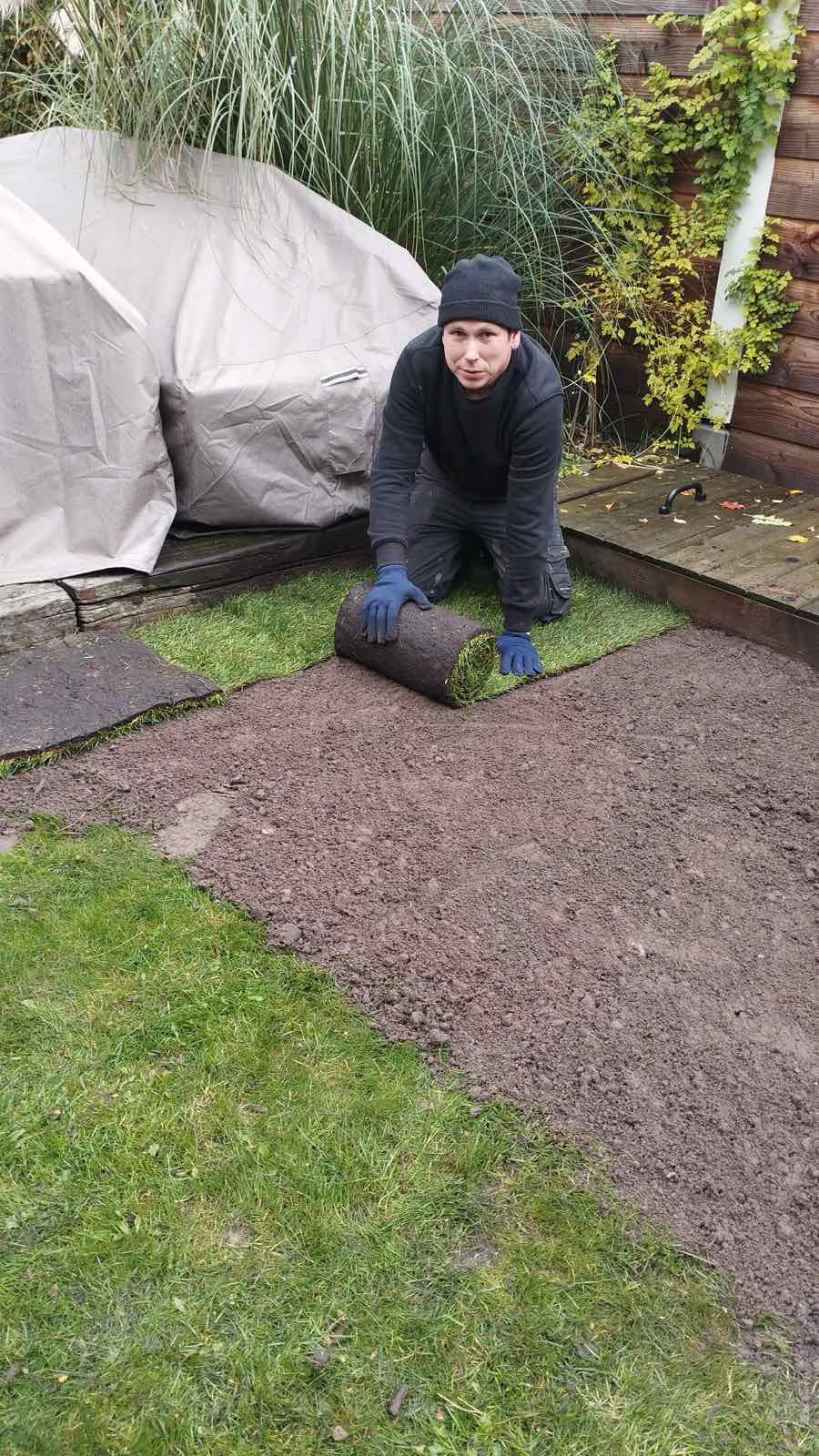 Graszoden leggen